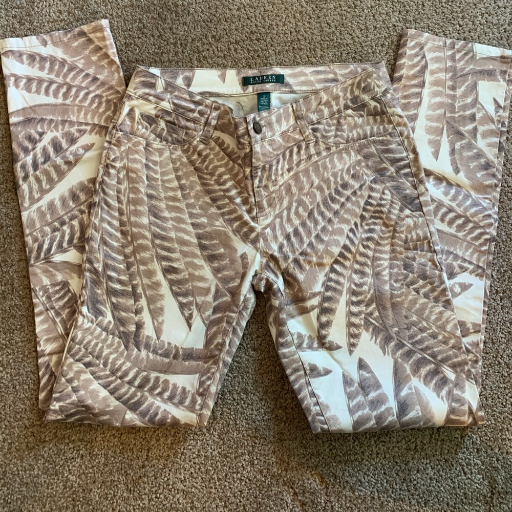 Lauren by Ralph Lauren jeans with feathers